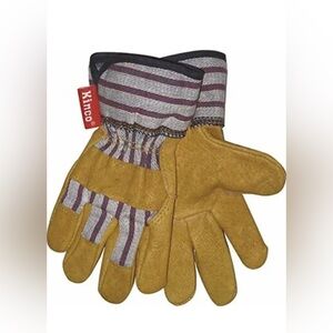 Youth Pigskin Safety Cuff Farm Gloves